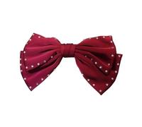 Pince à cheveux avec perles délicates et nœud étincelant pour enterrement de vie de jeune fille et princesse, bijou pour cheveux