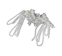 Pince à cheveux avec perles et franges en dentelle unique avec pompons pour les personnes à la pointe de la mode