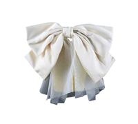 Pince à cheveux avec perles scintillantes - Ruban princesse - Magnifique nœud - Accessoire de jeu scolaire