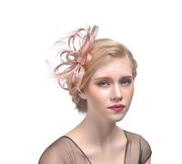 Pince À Cheveux Avec Strass Pour Femmes Et Filles, Chapeau De Mariage, À Volants, Fleur, Plume De Thé, Paillettes, Vintage, Banquet