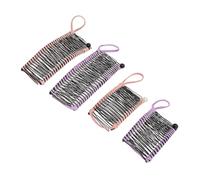 Pince à Cheveux Banane Extensible, Outil de Peigne à Cheveux Décoratif Vintage sans Plis pour Cheveux épais et Fins Bouclés, 20 à 30 Dents Rose Violet