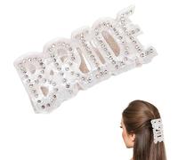 Pince à cheveux blanche pour mariée, accessoire pour cheveux, décorations pour enterrement de vie de jeune fille, cadeau de fiançailles, cadeau de fête de mariage, accessoires de coiffure
