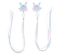 Pince à Cheveux Bleu Rétro Style Chinois Hanfu pour Garçon et Filles | Acrylique Métallique, Maintien Coiffure et Décoration, pour Bal, Quotidien, Jeune Public