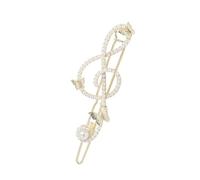 Pince à cheveux brillante en forme de note de musique pour femme et fille