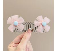 Pince à cheveux cassée invisible - Peigne à cheveux en forme de disque - Petite bande de finition cassée - Artefact Ha-ir cassé, peigne fixateur de finition H-air extensible pour de 3 à 6 ans