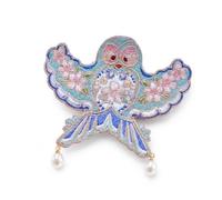 Pince à Cheveux Cerf-Volant Brodée | Éléments en perles, Broche Ornée, Pour cérémonie spéciale, Pour Créateurs
