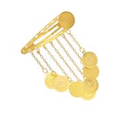 Pince à cheveux chauffante plaquée or pour mariage Mariée Chemins de tête Barrette Bijoux Accessoires de cheveux ethniques pour femmes