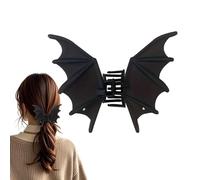 Pince à cheveux chauve-souris - Accessoire gothique en forme d'aile de chauve-souris, 42 g, ornement de cheveuxs pour cosplay d'Halloween, pince à cheveux fine et élégante, barrette ailée rétro