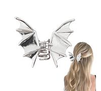 Pince à cheveux chauve-souris, pince à mâchoire aile, 10,5 x 8 cm, accessoire gothique, barrette, accessoire de style décoratif tendance, outil de style antidérapant pour femme, Halloween, vacances