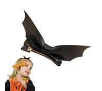 Pince à cheveux chauve-souris, pinces à cheveux Goth | Pince à cheveux en cuir Bat Wing Girls - Barrettes queue de cheval en bec de canard, couvre-chef décoratif de dessin animé pour adolescentes et f