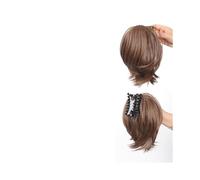 pince à cheveux Chignon à pinces décoiffé for femme, extension de queue cheval haute, courte et lisse, chignon ébouriffé(4/30HL)