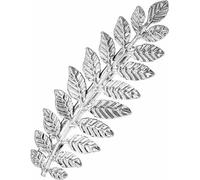Pince à cheveux chignon avec motif de feuilles, argent/or, métal pour bijoux, 8x3.5 cm