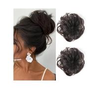 pince à cheveux Chignon décoiffé, élastique, ondulé, bou xtensions de cheveux synthétiques(4)