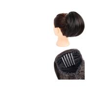 pince à cheveux Chignon synthétique avec cordon élastique et queue de cheval courte, extension capillaire à clipser(4)