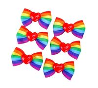 Pince à cheveux colorée avec nœud arc-en-ciel pour filles et enfants, barrettes, ruban arc-en-ciel, épingles à cheveux charmantes épingles à cheveux