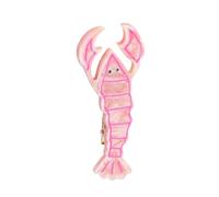 Pince à cheveux contemporaine en acétate antidérapante et élégante pour un usage quotidien - Accessoire de cheveux en forme de homard pour femme