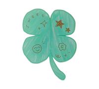 Pince à cheveux contemporaine en forme de trèfle - Accessoire en acrylique antidérapant - Pour un usage quotidien ou une fête