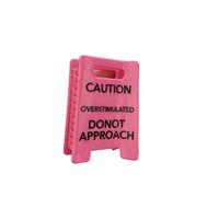 Pince à cheveux créative amusante Attention Bouclier surexcité Support de chignon Coiffe qui augmente l'humour pour un usage quotidien Épingle à cheveux élégante