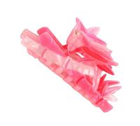 Pince à cheveux créative en acrylique avec breloque naturelle, prise en main confortable pour un look décontracté et formel