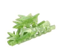 Pince à cheveux créative en acrylique avec breloque naturelle, prise en main confortable pour un look décontracté et formel