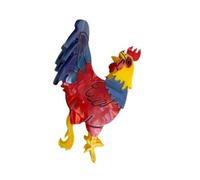 Pince à cheveux d'animaux en acétate, joli coq, support de queue de cheval de style coréen pour femme, épingle à cheveux à l'acide acétique, pince à cheveux de dessin animé (rouge)