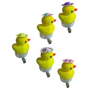 Pince À Cheveux De Canard Clignotante LED 5 Pièces Barrette Flocage En Mousse Souple Avec Lumière Colorée Pour Et Adultes Accessoires Tête Fête Pince Cheveux Canard