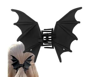 Pince à cheveux de chauve-souris - Pince à cheveux avec ailes de chauve-souris Halloween gothique, accessoires pour coiffures en métal pour filles, quotidien, cosplay, voyage, femme, séance photo