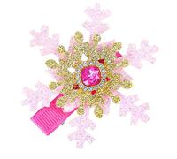 Pince à cheveux de Noël avec flocon de neige Blingbling élégant barrettes de Noël bouquets couvre-chef Sweet Balletcore Trend