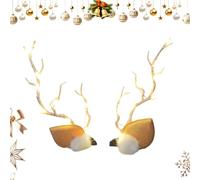 Pince à cheveux de Noël - Bandeau Peř cheveux floraux de Noël - Bandeaux Peř Capēllicon cornes de bonhomme de neige - Épingles à cheveux décoratives festives costumées Spectacles de théâtre Sortir