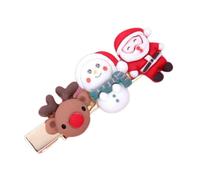 Pince à cheveux de Noël Père Noël, pinces à cheveux de Noël pour filles,Barrettes à clips mignonnes de vacances pour | Rembourrages de bas de Noël, épingles à cheveux festives Cutie pour les vacances,