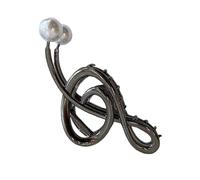 Pince À Cheveux De Symbole De Musique - Épingle En Métal Robuste, Clip De Note Élégant | Gripper À Cheveux Sur Le Thème Uniique Sur Le Thème Avec Une Tenue Ferme, Décorative De Coiffure De Coiffure Fi