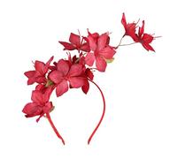 Pince à cheveux délicate en polyester avec fleur de jasmin confortable et confortable, idéale pour les occasions spéciales, bijoux de cheveux de mariage légers