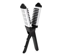 Pince à cheveux démêlante double face en forme de V pour la maison - Outil de coiffure plat double face pour la maison