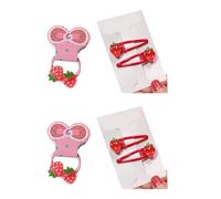 Pince à cheveux des années 2000 pour filles - Fraise - Adorable faite à la main - Bijoux de coiffure - Épingle à cheveux