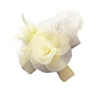 Pince à cheveux d'inspiration rétro avec fleur nette et couvre-chef en épingle à cheveux sûre pour différentes occasions