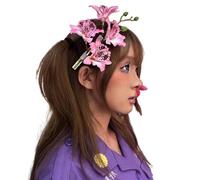 Pince à cheveux douce pour fille avec fleur de lys Princesse de mariée style années 2000 Lilies Bill Clip Accessoires Japonisme Lys Fleur Pince à cheveux