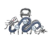 Pince À Cheveux Dragon En Métal - De Zinc Griffe De Dragoss Chinois Vintage Avec Perle | Épingle À Chevx Dragoss En Métal Exquise, Pince À Cheveux Élégante Pour Femmes Et Filles