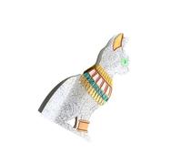 Pince à cheveux égyptienne en forme de chat pour femme et adolescente - Pince solide et sécurisée pour queue de cheval - Pour une coiffure quotidienne