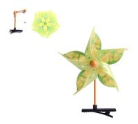 Pince à cheveux élégante bleue moulin à vent facile à assembler, accessoire à cheveux tendance pour usage quotidien et fêtes de festival