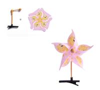 Pince à cheveux élégante bleue moulin à vent facile à assembler, accessoire à cheveux tendance pour usage quotidien et fêtes de festival