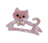 Pince à cheveux élégante en acétate de forme de chat - Accessoire de cheveux tendance - Accessoire pour cheveux - Facile à utiliser pour ajouter du charme à n'importe quelle tenue
