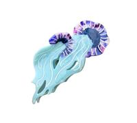 Pince à cheveux élégante en acétate de méduse - Accessoire de cheveux élégant - Facile à utiliser pour ajouter du charme à n'importe quelle tenue