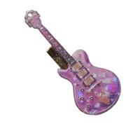 Pince à cheveux élégante en forme de guitare noire pour les fans de musique et les créateurs de tendances