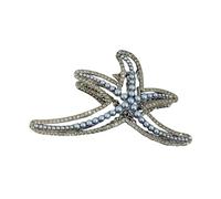 Pince à cheveux élégante en forme d'étoile de mer avec strass en alliage pour femme à la mode accessoire de coiffure