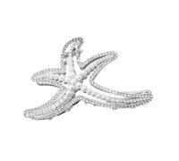 Pince à cheveux élégante en forme d'étoile de mer avec strass en alliage pour femme à la mode accessoire de coiffure