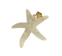 Pince à cheveux élégante en forme d'étoile de mer/coquillage - Accessoire de coiffure pour filles