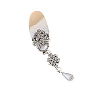 Pince à cheveux élégante et courte avec strass étincelants pour femme et fille