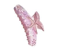 Pince à cheveux élégante sur le thème des étoiles de mer avec strass - Accessoire de qualité supérieure en acrylique de grande capacité pour bal de fin d'année, mariage