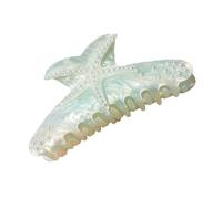 Pince à cheveux élégante sur le thème des étoiles de mer avec strass - Accessoire en acrylique de qualité supérieure - Grande capacité pour bal de fin d'année, grande griffe pour une longue durée