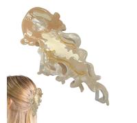 Pince à cheveux en acétate - En forme de méduse - Finition mate - Maintien sûr pour les mèches bou s ou les petits rapides - Idéal pour les matins occupés et les routines de beauté sans